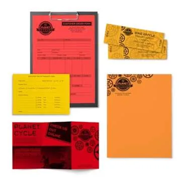 Astrobrights Color Paper, 8.5" x 11", 24 lb/89 gsm, Warm" 5-Color Assortment, 500 Sheets (20272)