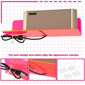 Weysat Acrylic Floating Shelves 9 Inch Decorative Storage