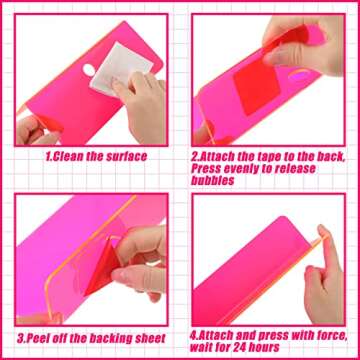 Weysat Acrylic Floating Shelves 9 Inch Decorative Storage