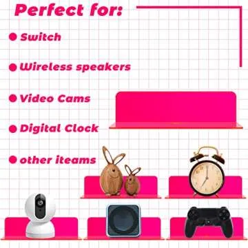 Weysat Acrylic Floating Shelves 9 Inch Decorative Storage