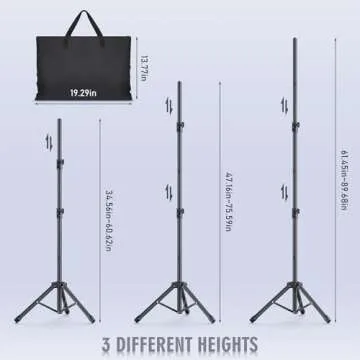 Eocnrhe Backdrop Stand Kit - Adjustable, Versatile