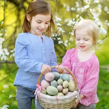 SiliFine 36 Pcs Easter Speckled Eggs Plastic Speckled Eggs Bowl and Vase Filler Faux Chicken Eggs for DIY Spring Displays and Easter Decorations (Cute Color)