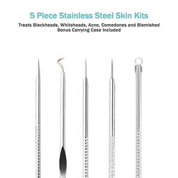 EZBASICS Facial Steamer Ionic Face Steamer for Home Facial, Warm Mist Humidifier Atomizer for Face Sauna Spa Sinuses Moisturizing, Unclogs Pores, 1 Pack + 5 Stainless Steel Skin Kit Warm Pink