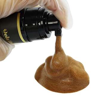 Dolahair Lace Tint Spray for Wig Melting - Dark Brown Mousse with Elastic Bands for Seamless Wig App...