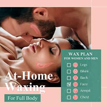 GIRLEARLE Hard Wax Beads, 1lb Wax Beans for Hair Removal Sensitive Skin with Rose Formula, Perfect for Full Body, Facial, Brazilian Bikini, and Legs at Home Wax Refill for Women Men (pink)