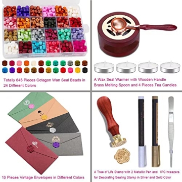 JIARON Sealing Wax Kit: Complete Wax Seal Beads & Tools