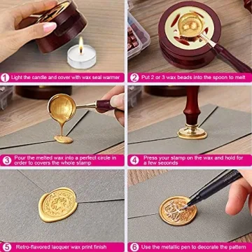 JIARON Sealing Wax Kit: Complete Wax Seal Beads & Tools