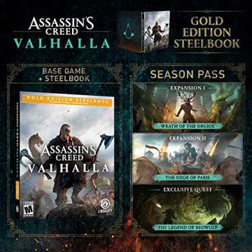 Assassin’s Creed Valhalla Gold Steelbook PS4 with PS5 Upgrade
