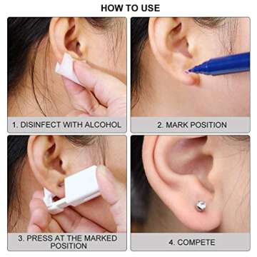 12 Pcs Ear Piercer Kit - Easy, Safe & Stylish