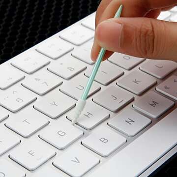 Chinco 200 Pieces Cleaning Swab Sticks Sponge Foam Tip Swabs for Inkjet Printer, Print Head, Camera,...