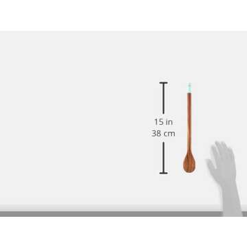 Jamie Oliver Wooden Serving Spoons - Cooking Utensils for Baking, Mixing and Serving - Set of 3