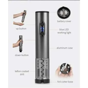 Electric Wine Opener Gift Set with Aerator & Accessories