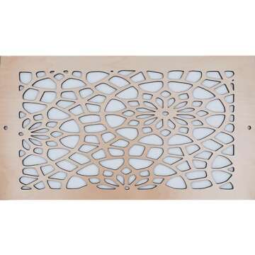 Stellar Air Decorative Register Vent for Walls and Ceilings, Air Supply Vent, (Not for Floor use), W...