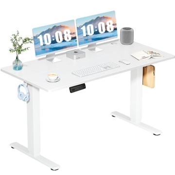 DUMOS Electric Standing Desk with Adjustable Height for Ergonomic Comfort