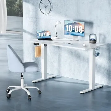 DUMOS Electric Standing Desk with Adjustable Height for Ergonomic Comfort