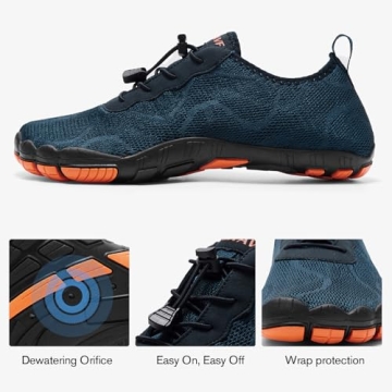 HIITAVE Men's Quick Dry Water Shoes for Aqua Sports