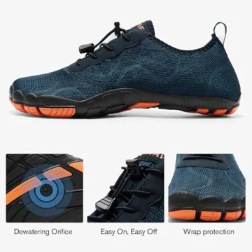 HIITAVE Men's Quick Dry Water Shoes for Aqua Sports