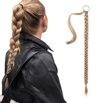 SEIKEA Long Braided Ponytail Extension with Highlights