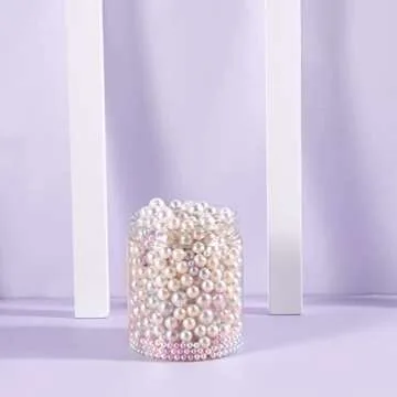 48 Pack 8 OZ Plastic Jars Round Clear Cosmetic Container Jars with Lids, Eternal Moment Plastic Slime Jars for Lotion, Cream, Ointments, Makeup, Eye shadow, Rhinestone, Samples, Pot, Travel Storage