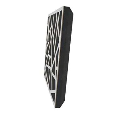 (2 Pack) — Sound Absorption-Diffuse Acoustic Panel «Skyross» | 19.7''x19.7''x2.1" | High Density Foam | Absorption - Diffusion - Reflection - Soundproofing - Insulation | Wood laminated: (White)