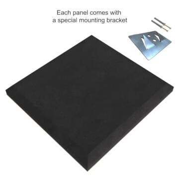 (2 Pack) — Sound Absorption-Diffuse Acoustic Panel «Skyross» | 19.7''x19.7''x2.1" | High Density Foam | Absorption - Diffusion - Reflection - Soundproofing - Insulation | Wood laminated: (White)