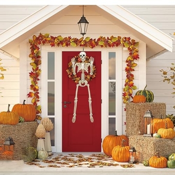 36" Halloween Skeleton - Posable Decor for Spooky Fun