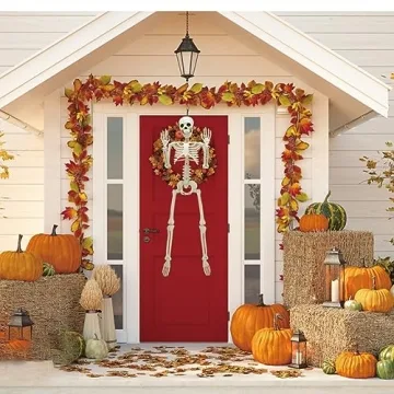 36" Halloween Skeleton - Posable Decor for Spooky Fun