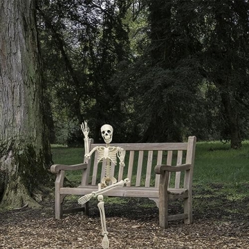 36" Halloween Skeleton - Posable Decor for Spooky Fun