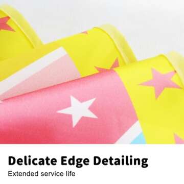 iROLEWIN Star Superhero-Costumes-Cape and Mask for Kids Girls Boys Super Hero Party Gifts Toys as Halloween Dress Up with Bracelets (Yellow Blue)