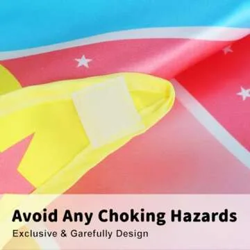 iROLEWIN Star Superhero-Costumes-Cape and Mask for Kids Girls Boys Super Hero Party Gifts Toys as Halloween Dress Up with Bracelets (Yellow Blue)