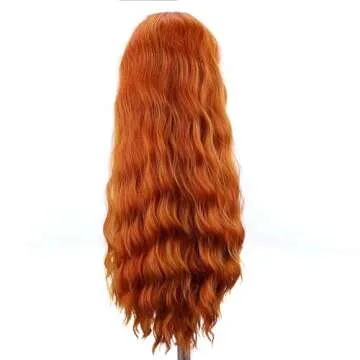 Ginger Orange Lace Front Wig for Women - 24 Inch Fashion Statement