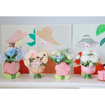 Versatile JSPYFITS Ceramic Table Vase for Home Decor