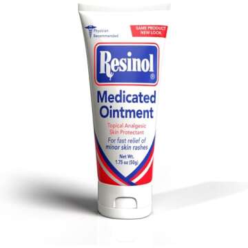Resinol Medicated Ointment for Diaper Rash Relief and Skin Protection, 1.75 Ounce Tube