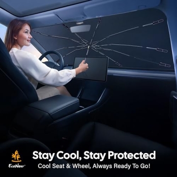EcoNour Umbrella Windshield Sun Shade for Car