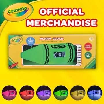 Paladone Crayola Digital Alarm Clock for Kids Fun