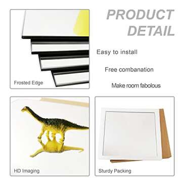 Delma Wall Mirror Tiles,12'' x 10'' x 4PCS, Glass Frameless Body Mirror, Over The Door Mirror for Bedroom (12''x10''-4PCS)