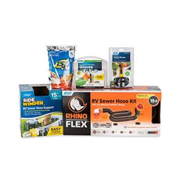 Camco RV Sanitation Kit | Comprehensive Sewer Hose Solution for RV Owners