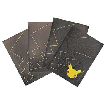 Pokémon Celebrations Pikachu Card Sleeves - 65 Count - Elite Trainer Box Exclusive