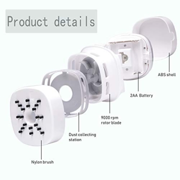 ODISTAR Desktop Vacuum Cleaner,Mini Table dust Sweeper Energy Saving,High Endurance up to 400 mins,Cordless&360º Rotatable for Cleaning Hairs,Crumbs,Computer Keyboard of Gifts for Kids (Pink)