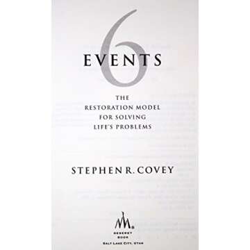 Six Transcendent Events: Using the Lord's Model to Solve Life's Problems