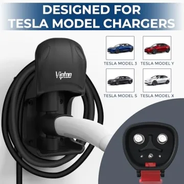VIPTOO Tesla Charger Holder - Wall Mount & Cable Organizer