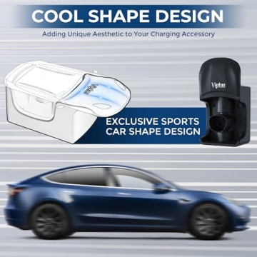 VIPTOO Tesla Charger Holder - Wall Mount & Cable Organizer