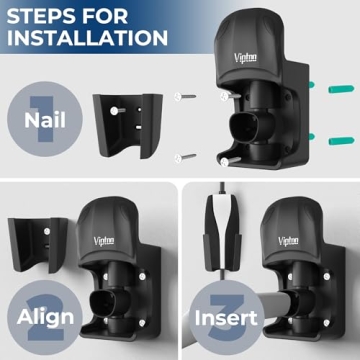 VIPTOO Tesla Charger Holder - Wall Mount & Cable Organizer