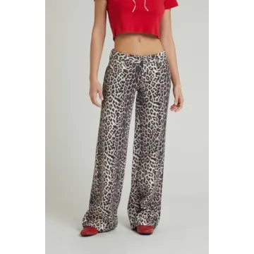Shop PacSun Women's Leopard Baggy Jeans Today!