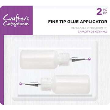 Crafters Companion Glue Applicators-, 14ml Bottle, Clear 2 Count (Pack of 1)