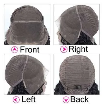 Foreverlove Deep Wave Lace Front Wigs Human Hair Pre Plucked Brazilian Deep Curly 13x4 HD Frontal Wigs for Black Women 200% Density Remy Human Hair (16 Inch)