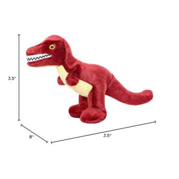 Fluff & Tuff Tiny T-Rex Plush Toy for Small Dogs - Durable 8 Inch Cuddly Companion