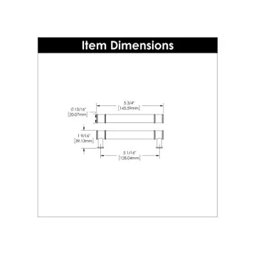 Hickory Hardware Luxury Cabinet Pulls - Kitchen & Dresser Handle