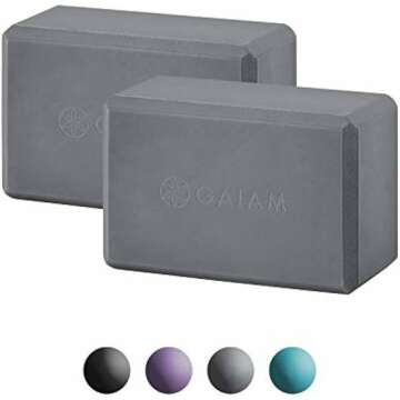 Gaiam Essentials Yoga Block Set - Supportive Foam