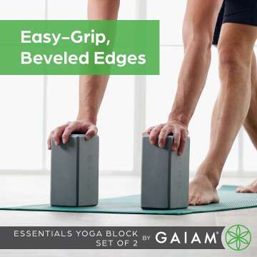Gaiam Essentials Yoga Block Set - Supportive Foam